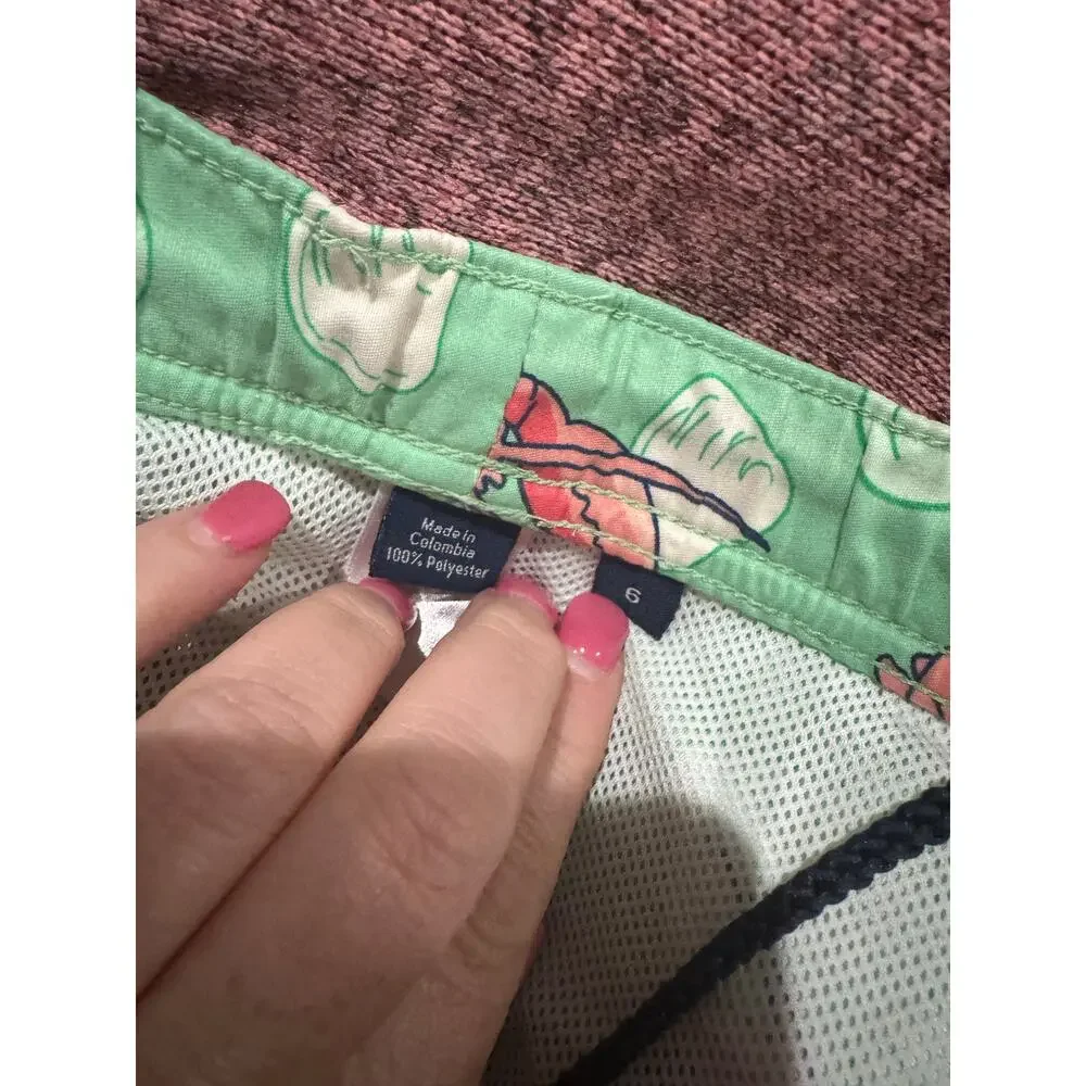 Vineyard Vines Boys Swim Trunks Lobsters Size 6